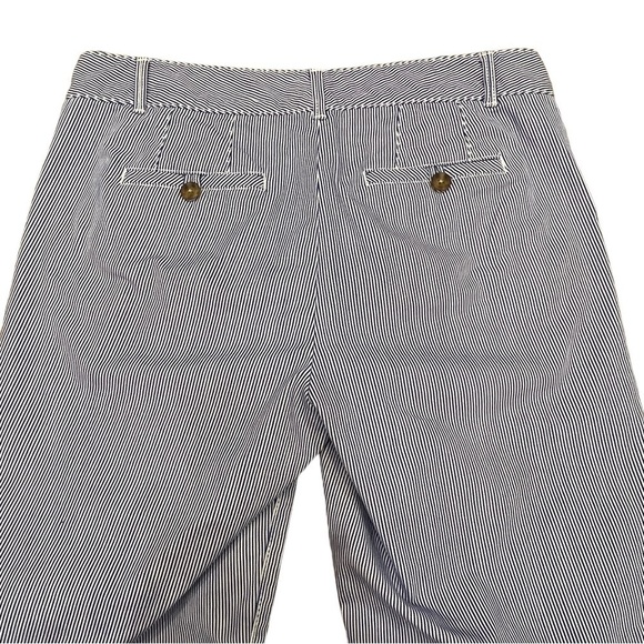 TALBOTS Women’s Weekend White & Blue Pinstripe Chino Pants, Size 2 - Picture 7 of 13